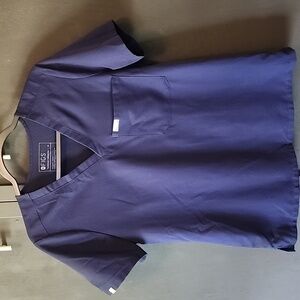 Figs Women's Navy Blue Scrub Top
